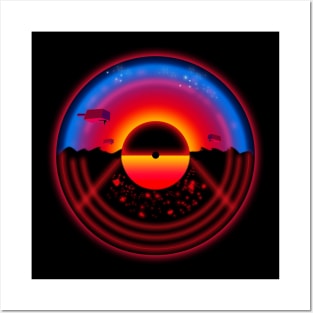Vinyl Sunset Posters and Art